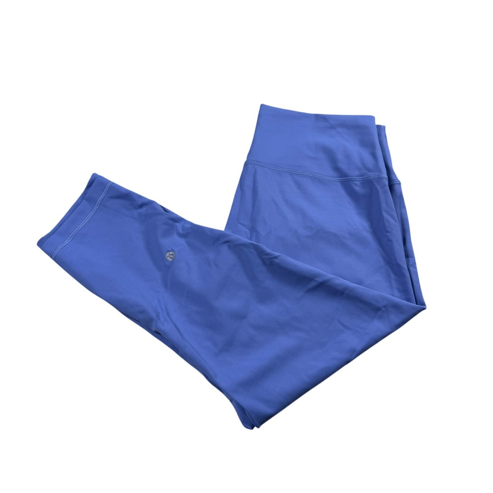Lululemon‎ Womens 14 Wunder Train High-Rise Crop 23" Leggings Wild Indigo Yoga